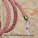 بند عینک بافت ماهگون - قهوه‌ای نارنجی - خوشحالی بسازیم