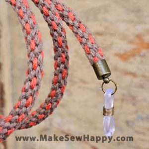 بند عینک بافت ماهگون - قهوه‌ای نارنجی - خوشحالی بسازیم