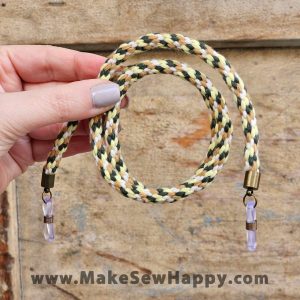 بند عینک بافت سبزینه - سبز طلایی - خوشحالی بسازیم