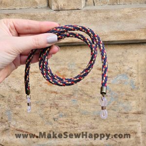 بند عینک بافت آذرخش - سورمه‌ای طلایی - خوشحالی بسازیم