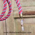 بند عینک بافت سایه‌ای گیلاس - قرمز طوسی - خوشحالی بسازیم