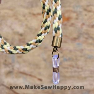 بند عینک بافت سبزینه - سبز طلایی - خوشحالی بسازیم