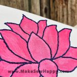 کیف توت بگ طرح گل نیلوفر رنگ صورتی