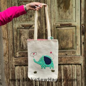 کیف توت بگ طرح بچه فیل سبز