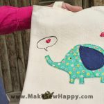 کیف توت بگ طرح بچه فیل سبز