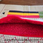 کیف لپتاپ پارچه‌ای طرح مداد