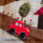 کیف لپتاپ پارچه‌ای طرح خونه