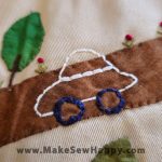 کیف لپتاپ پارچه‌ای طرح خونه