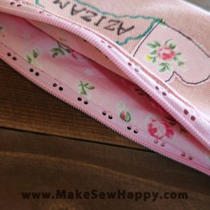 جا مدادی پارچه‌ای طرح عزیزم رنگ صورتی