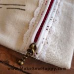 جامدادی پارچه‌ای طرح دختربچه و قلب