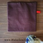 دستگیره آشپزخانه پارچه‌ای مدل خانه طرح آدمک رنگ سفید