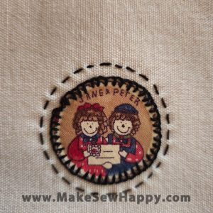 دستگیره آشپزخانه پارچه‌ای مدل خانه طرح دو آدمک