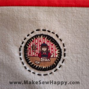 دستگیره آشپزخانه پارچه‌ای مدل خانه طرح آدمک