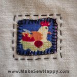 دستگیره آشپزخانه پارچه‌ای مدل خانه طرح مرغ