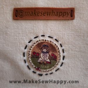 دستگیره آشپزخانه پارچه‌ای مدل خانه طرح آدمک