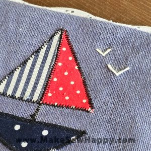 جامدادی پارچه‌ای طرح کشتی رنگ طوسی