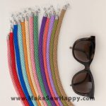 بند عینک بافت تک رنگ