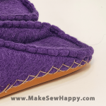 کفش نمدی سفید مناسب کچه