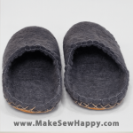 کفش نمدی طوسی مناسب کچه