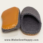 کفش نمدی طوسی مناسب کچه