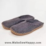 کفش نمدی طوسی مناسب کچه