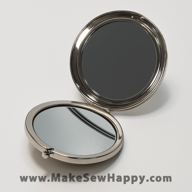 آینه کیفی تاشو دایره مناسب شماره‌دوزی و گل‌دوزی